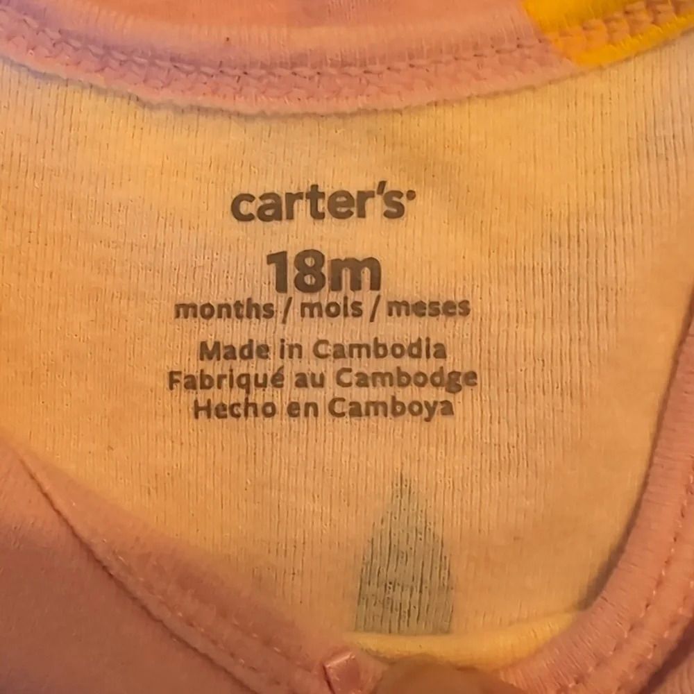 Carter's 18 Month Girls Bundle Short Sleeve Onesies and Tank Tops - Picture 7 of 16